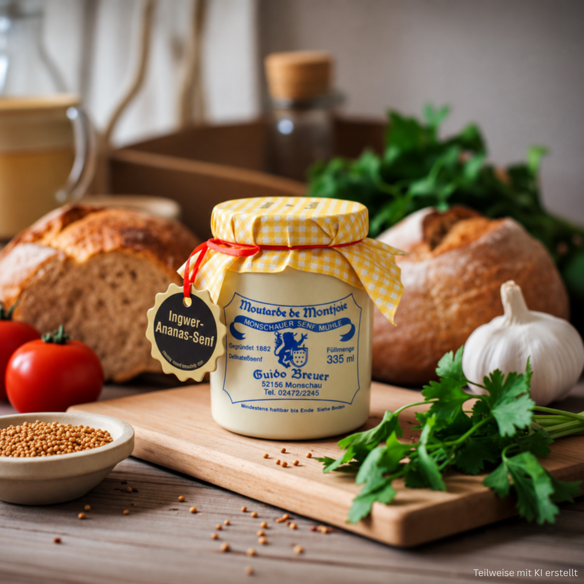Ginger-Pineapple Mustard - Monschauer Mustard - 100 ml