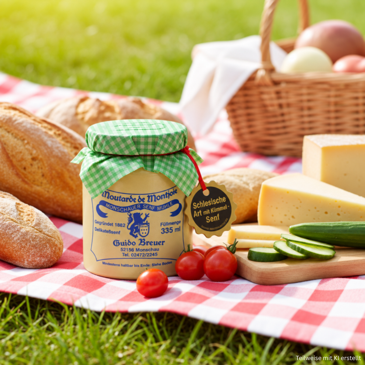 Schlesische Art mit Kümmel - Monschauer Senf - 335 ml