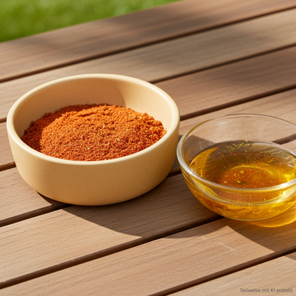 barbecue grill (seasoning preparation)