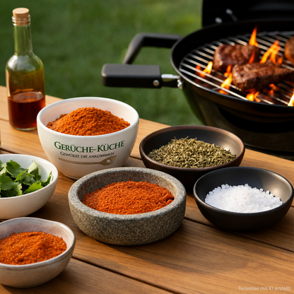 barbecue grill (seasoning preparation)