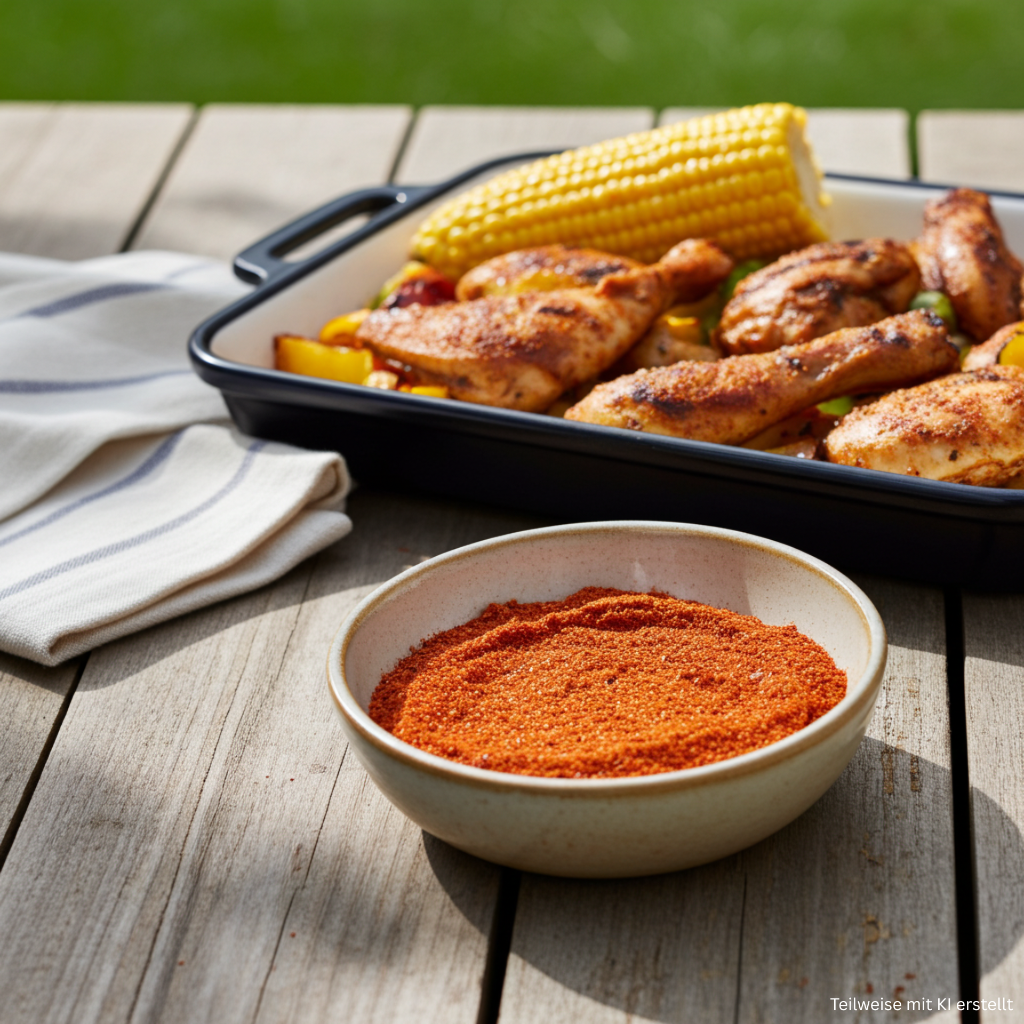 barbecue grill (seasoning preparation)