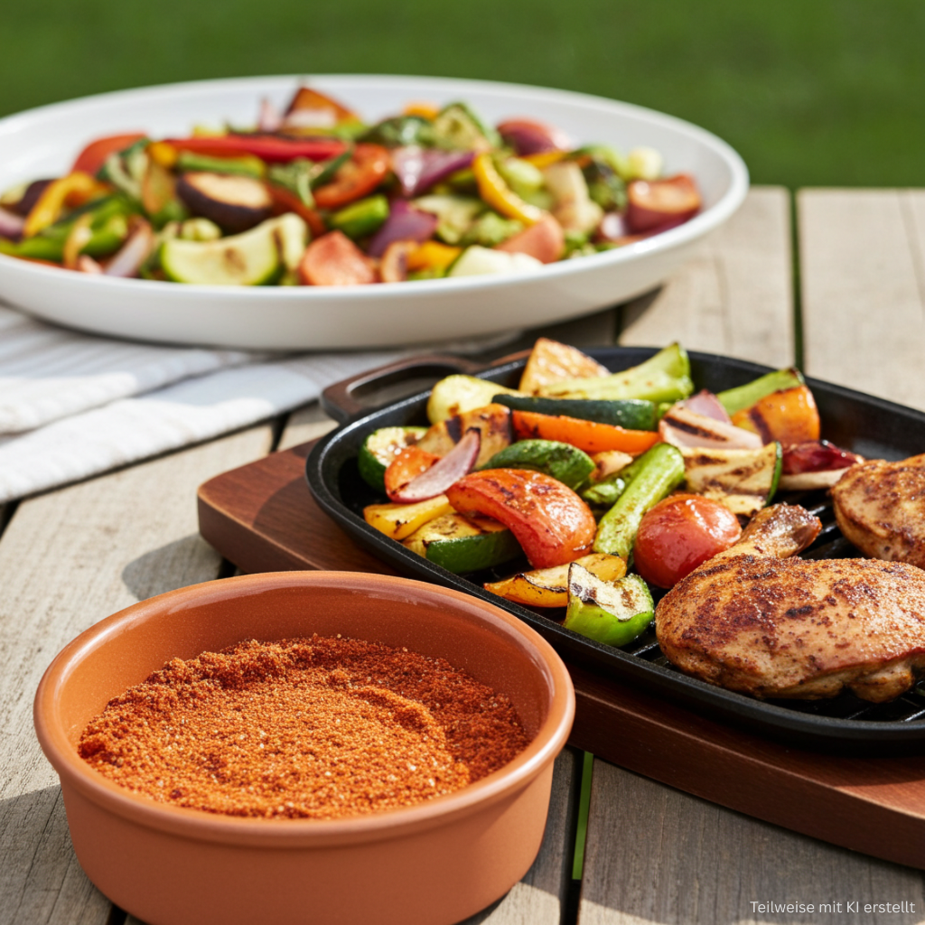 barbecue grill (seasoning preparation)