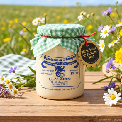 Wildkräuter mit Bärlauch - Monschauer Senf - 335 ml