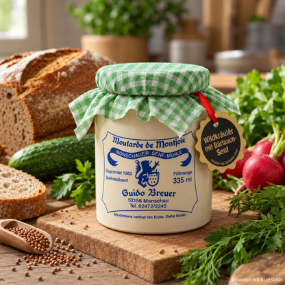 Wildkräuter mit Bärlauch - Monschauer Senf - 335 ml