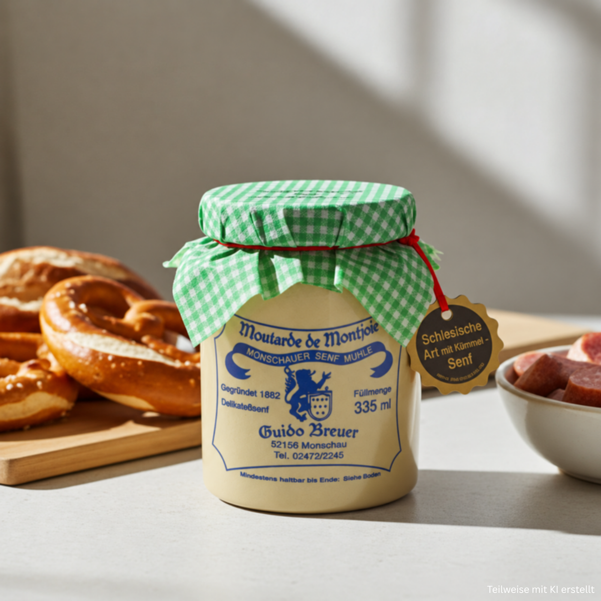 Schlesische Art mit Kümmel - Monschauer Senf - 335 ml