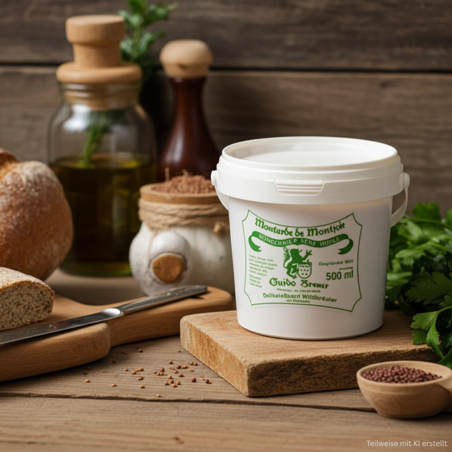 Wildkräuter mit Bärlauch Senf - 500 ml – Produktbild 7