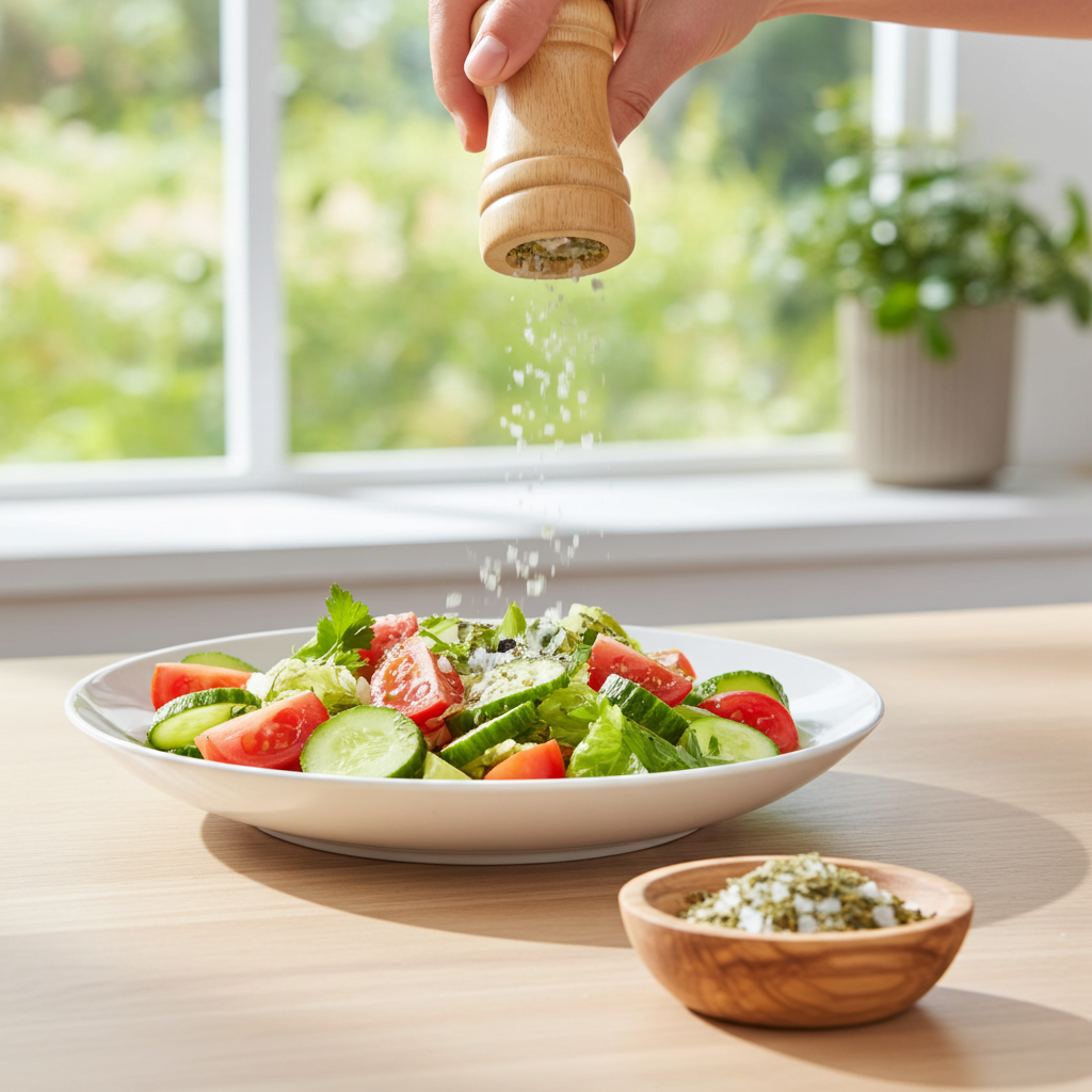 sel aux herbes pour le moulin (préparation d'épices)