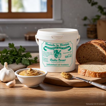 Moutarde à l'ail - Moutarde de Montjoie - Moutarde de Montjoie - 500 ml