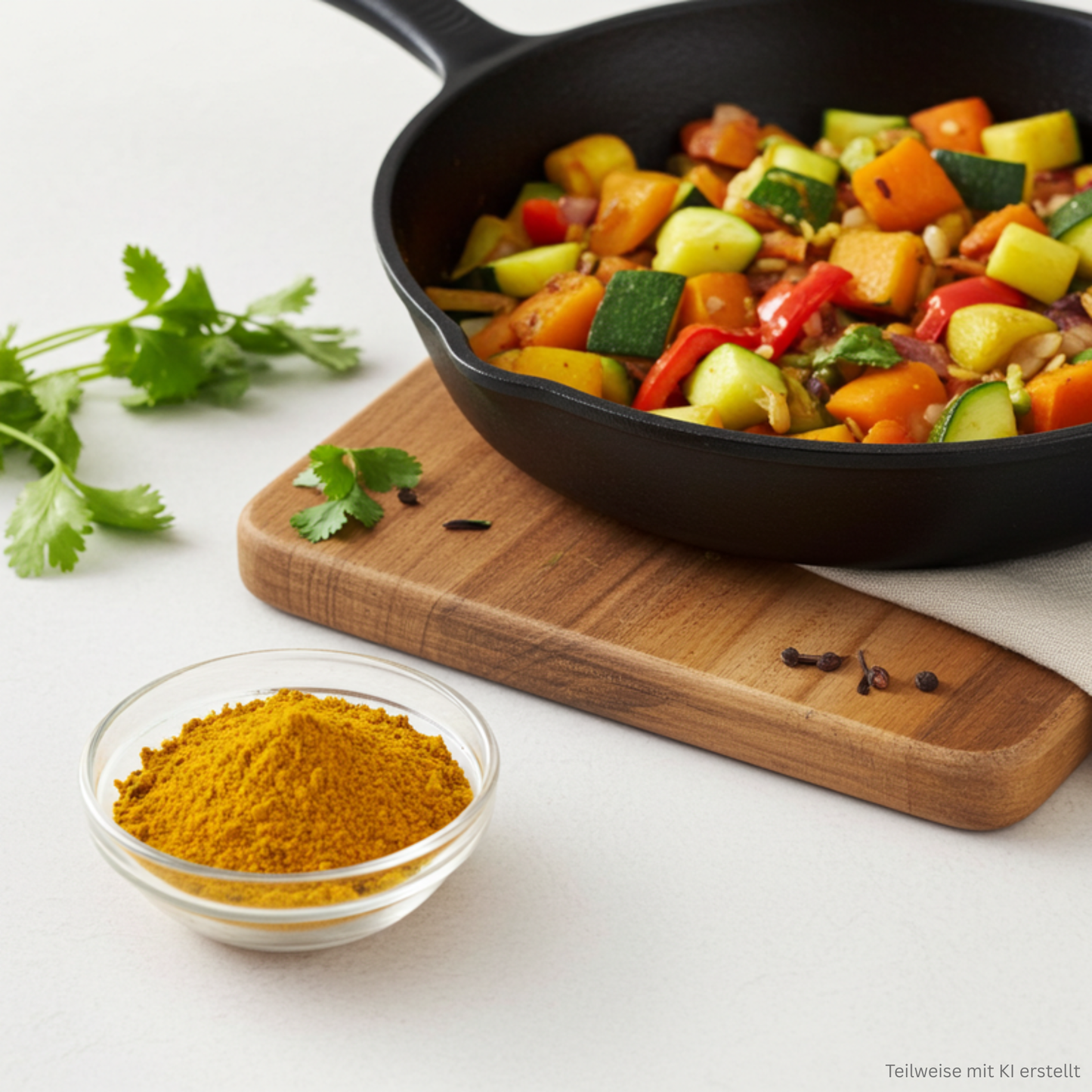 Courgettes et potiron (préparation aux épices)