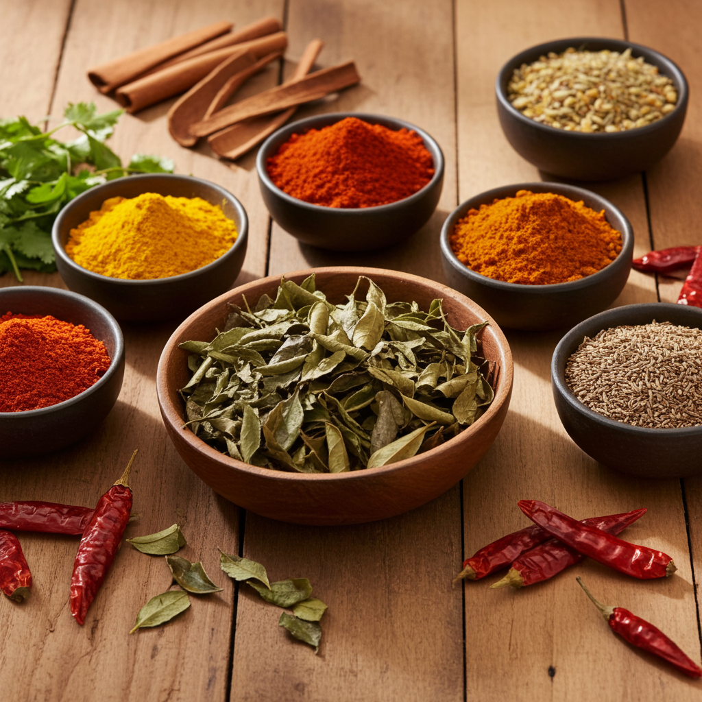 Curryblätter getrocknet | Ganze Blätter 15g