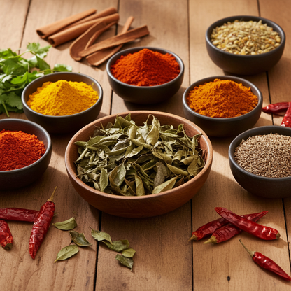 Curryblätter getrocknet | Ganze Blätter 15g