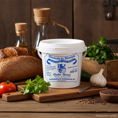 Schlesische Art mit Kümmel - Monschauer Senf - 500 ml