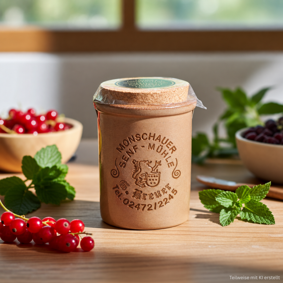 Blackcurrant mustard - Monschauer mustard - 100 ml