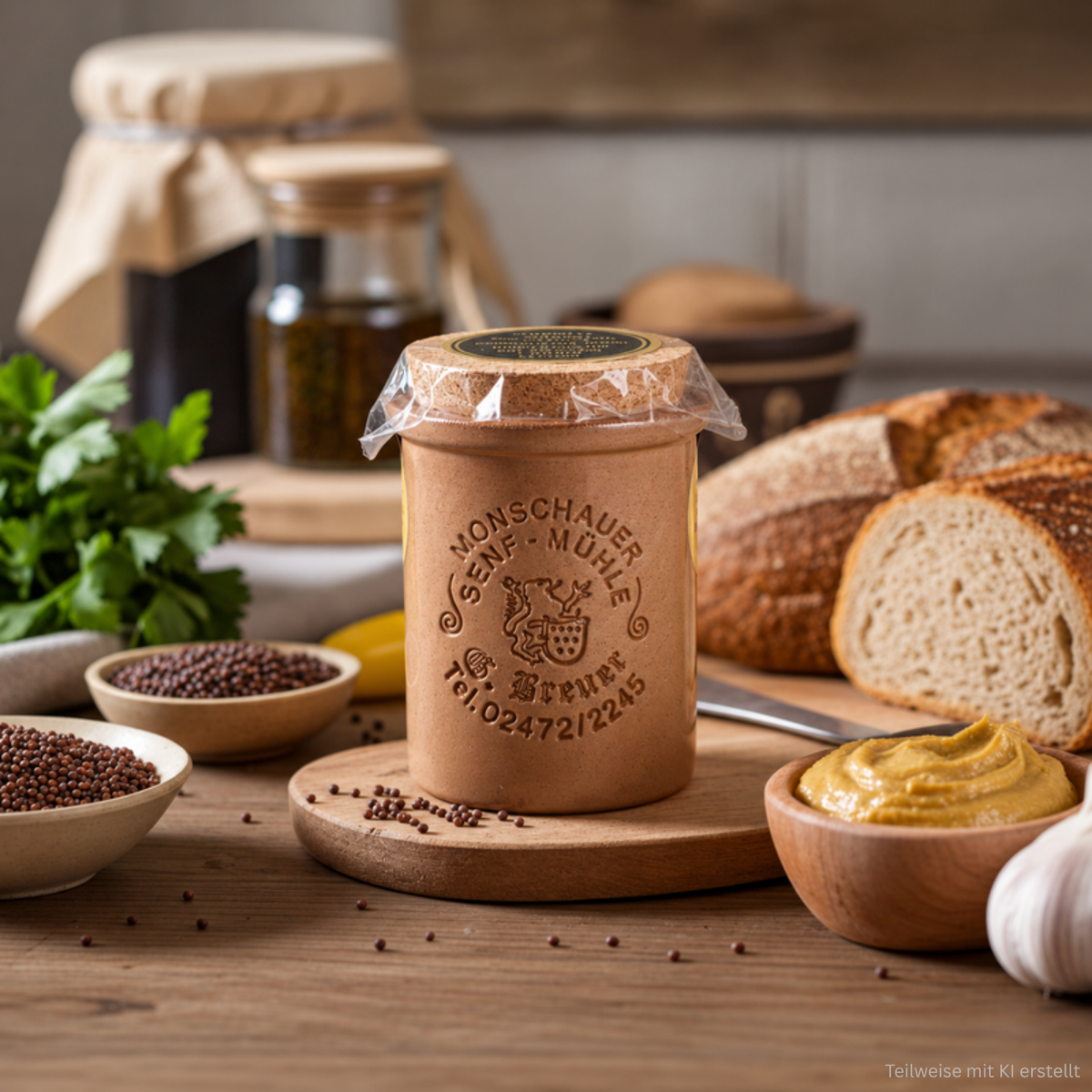 Blackcurrant mustard - Monschauer mustard - 100 ml