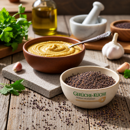 mustard seeds (whole, black / brown)