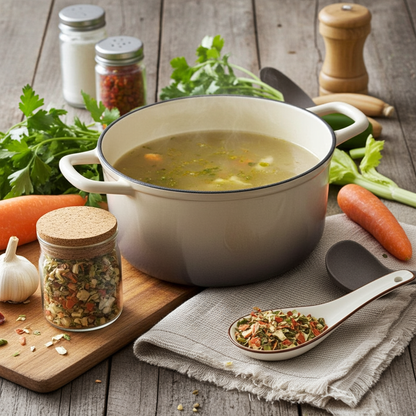 légumes pour soupe (assaisonnement pour soupe)