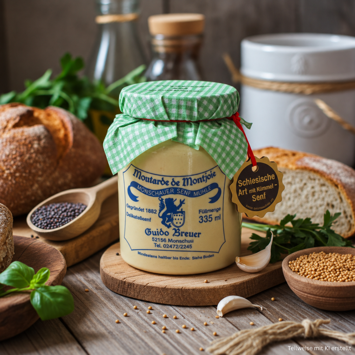 Schlesische Art mit Kümmel - Monschauer Senf - 335 ml