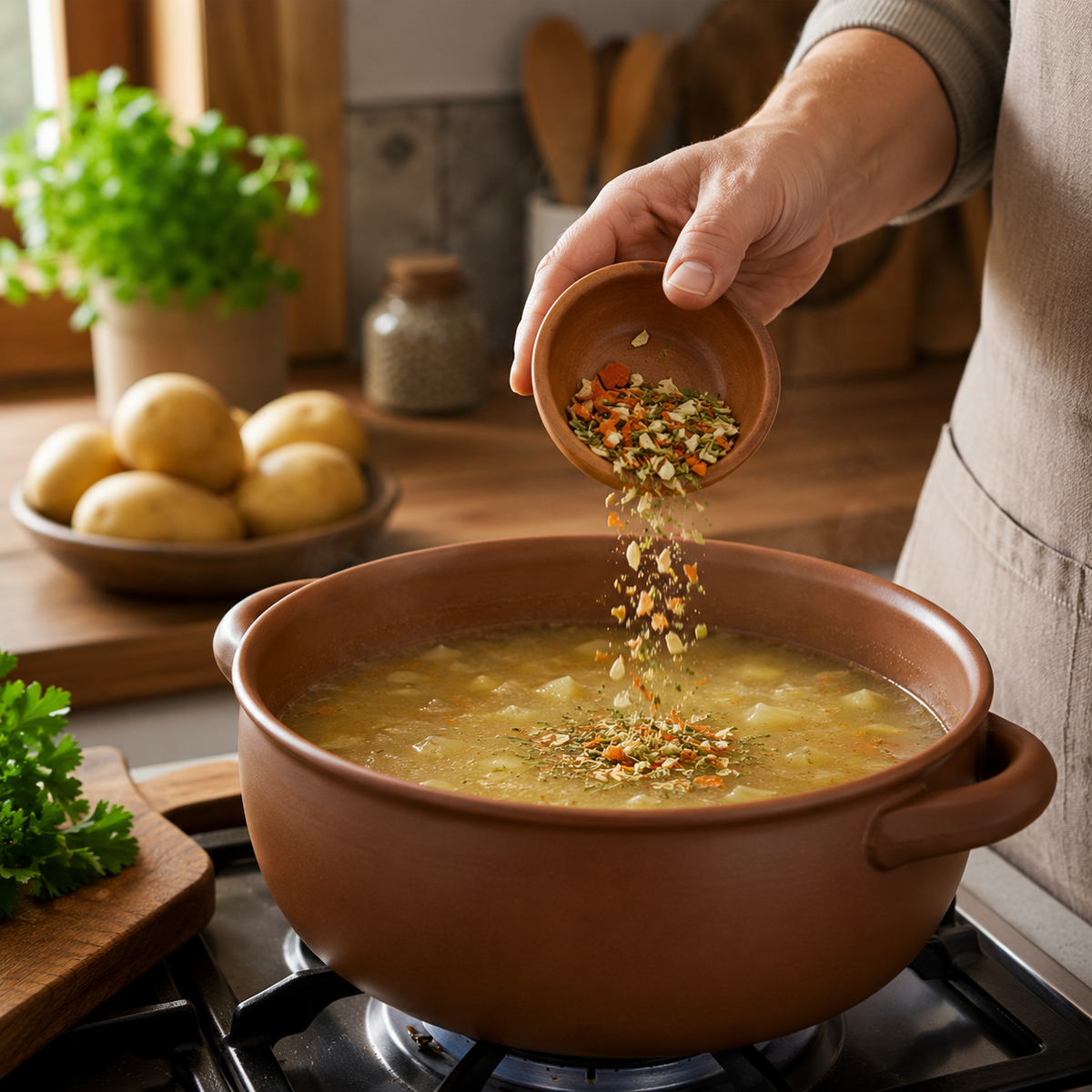 légumes pour soupe (assaisonnement pour soupe)