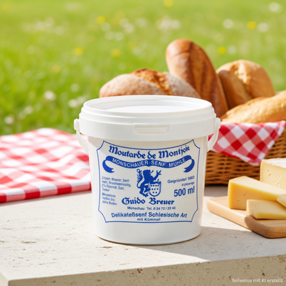 Schlesische Art mit Kümmel - Monschauer Senf - 500 ml