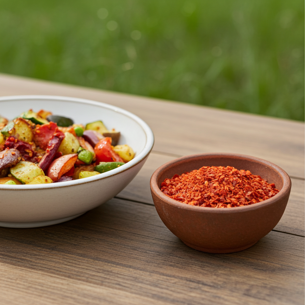 flocons de piment (concassés, sans graines)