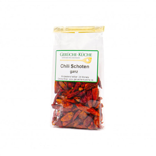 Chili Schoten ganz, Pili Pili 20g