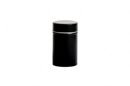 Runde Teedose - Kräuterdose schwarz