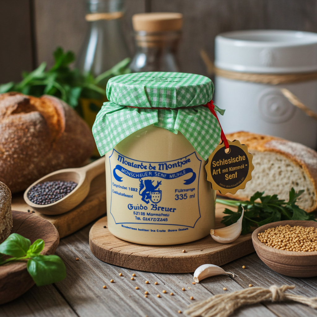 Schlesische Art mit Kümmel Senf- Monschauer Senf - 335 ml – Produktbild 5