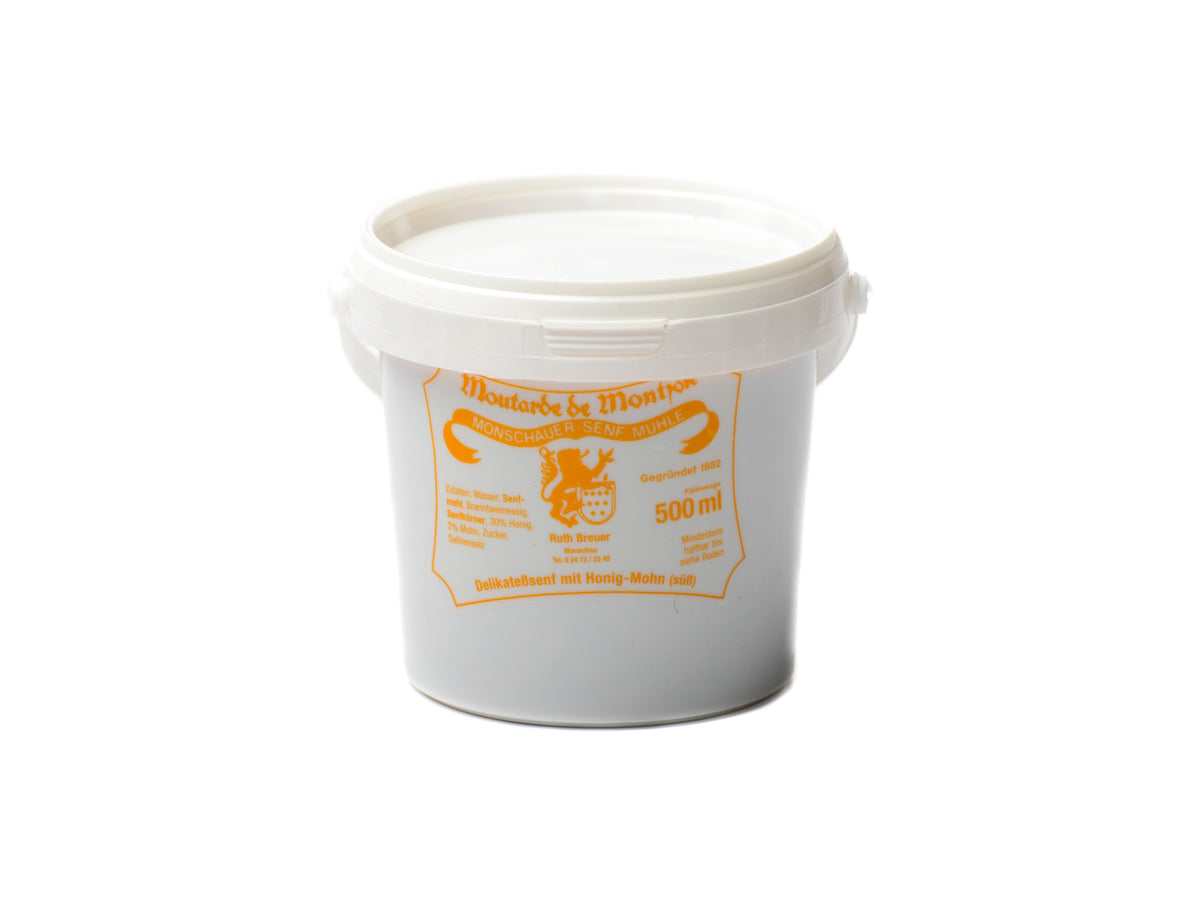 Honig-Mohn-Senf - Monschauer Senf - 500 ml