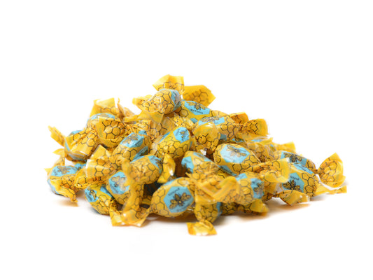 Honig-Bonbons gefüllt und gewickelt- Kräuterbonbons