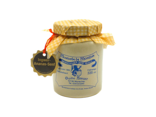 Ingwer-Ananas-Senf Monschauer Senf Historische Senfmühle Monschau 335 ml