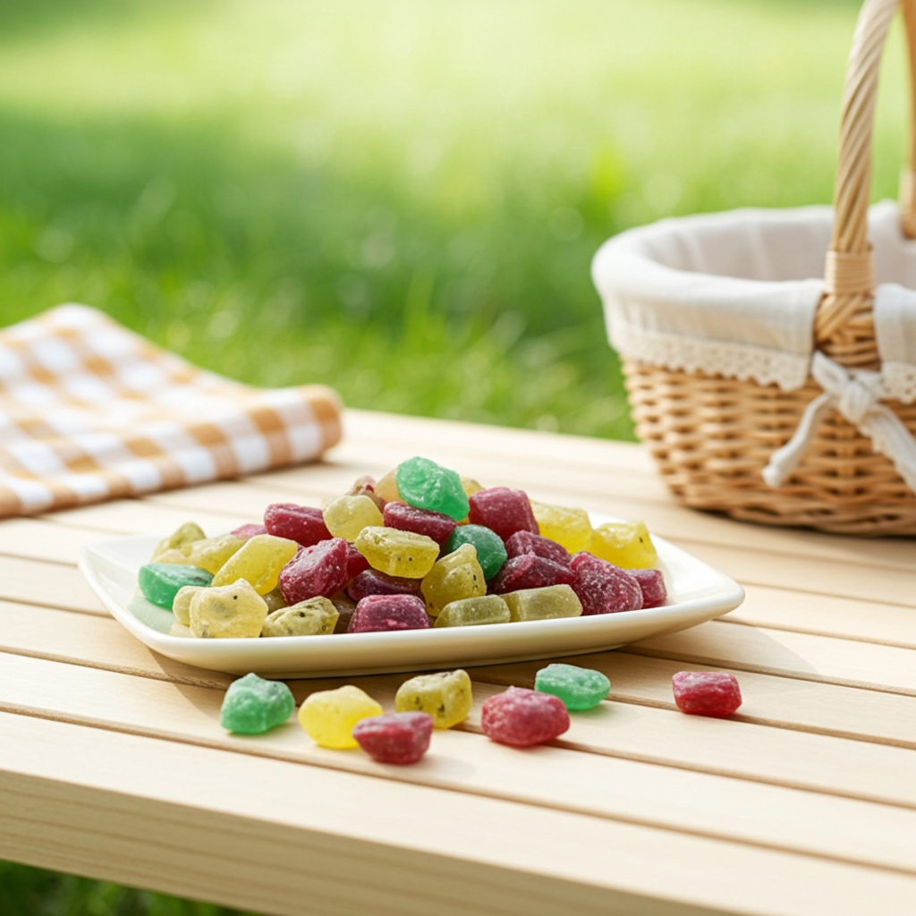 Cachou Kräuterbonbons Nahaufnahme