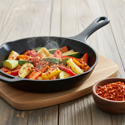 chili flakes (ground with seeds)