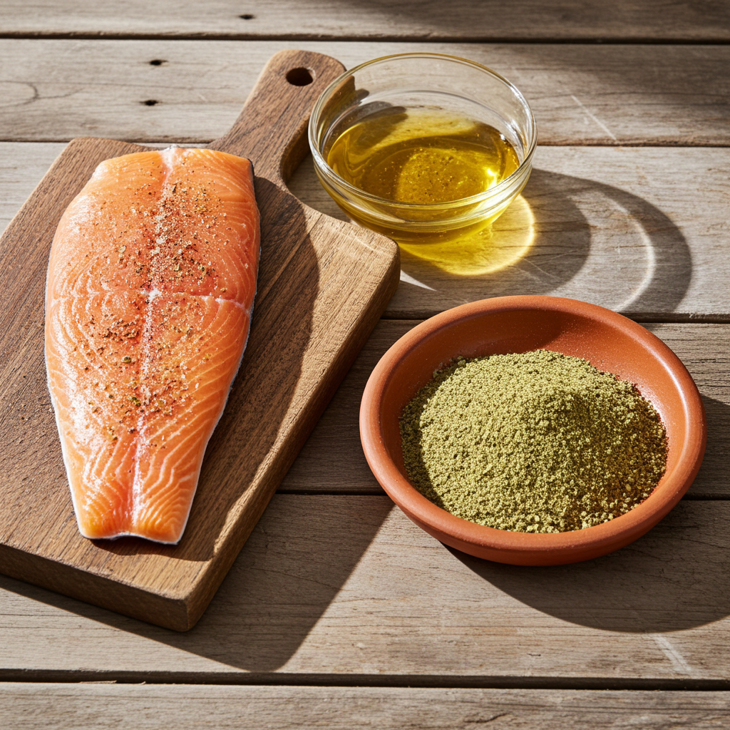 Poisson grillé (préparation aux épices)