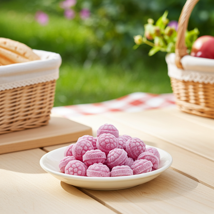 Himbeer-Bonbons Fruchtbonbons Produktbild