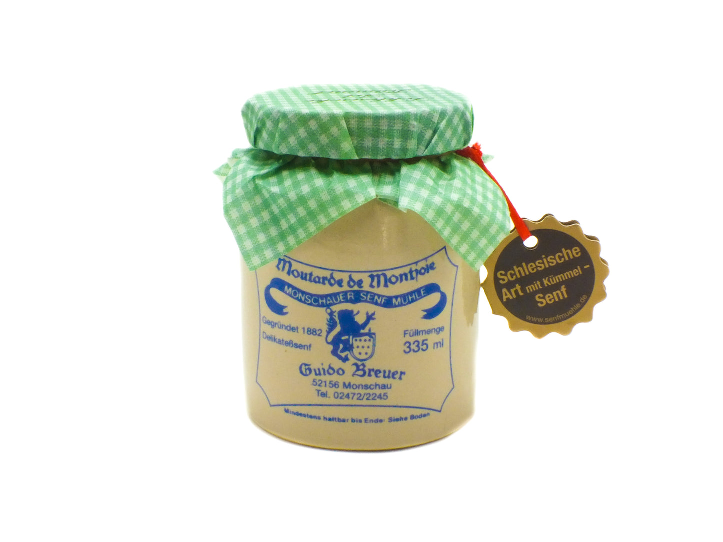 Schlesische Art mit Kümmel Monschauer Senf Historische Senfmühle Monschau 335 ml