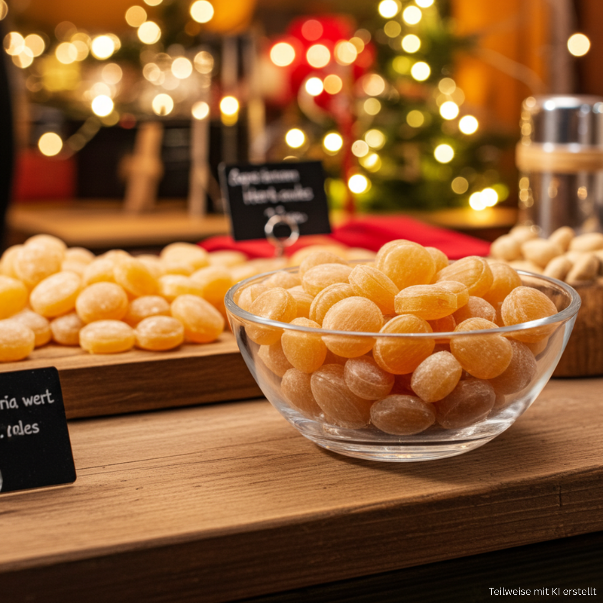 Zuckerfreie Alpenkräuter Bonbons Kräuterbonbons Nahaufnahme