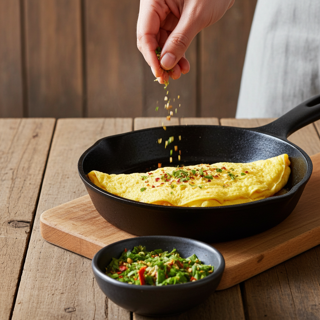 Rührei-Omelette (Gewürzzubereitung)