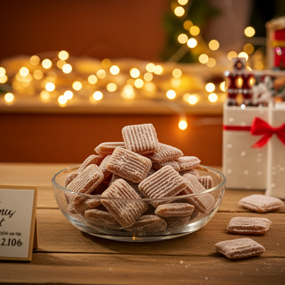 Ingwer Kräuterbonbons Nahaufnahme