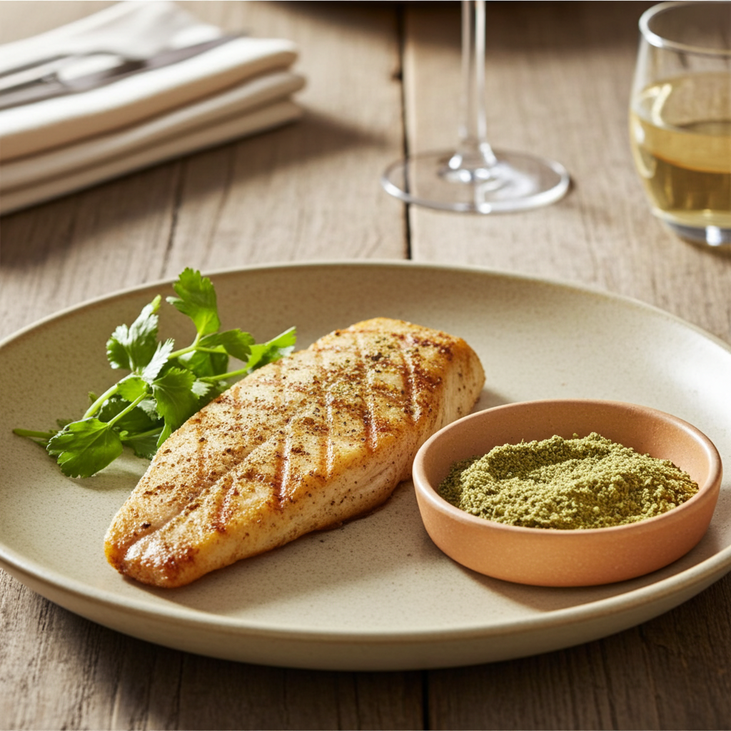 Poisson grillé (préparation aux épices)