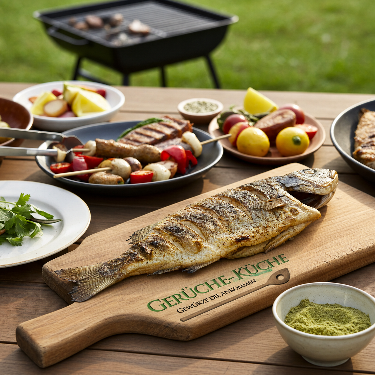 Poisson grillé (préparation aux épices)