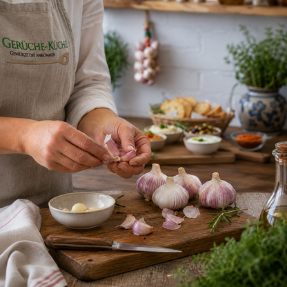 Pink Garlic Braid from Tarn 1kg