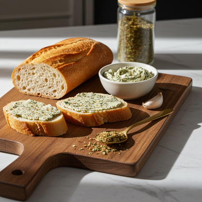 Herbes à l'ail (préparation d'épices)