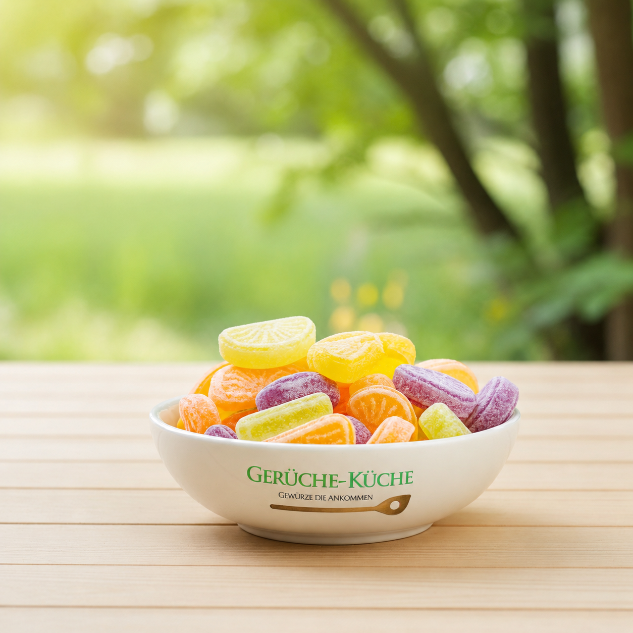 Orange-Zitrone Schnitten - Fruchtbonbons