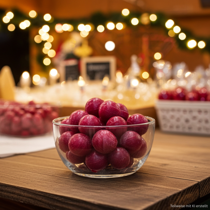 Wildkirsche-Bonbons Fruchtbonbons Nahaufnahme