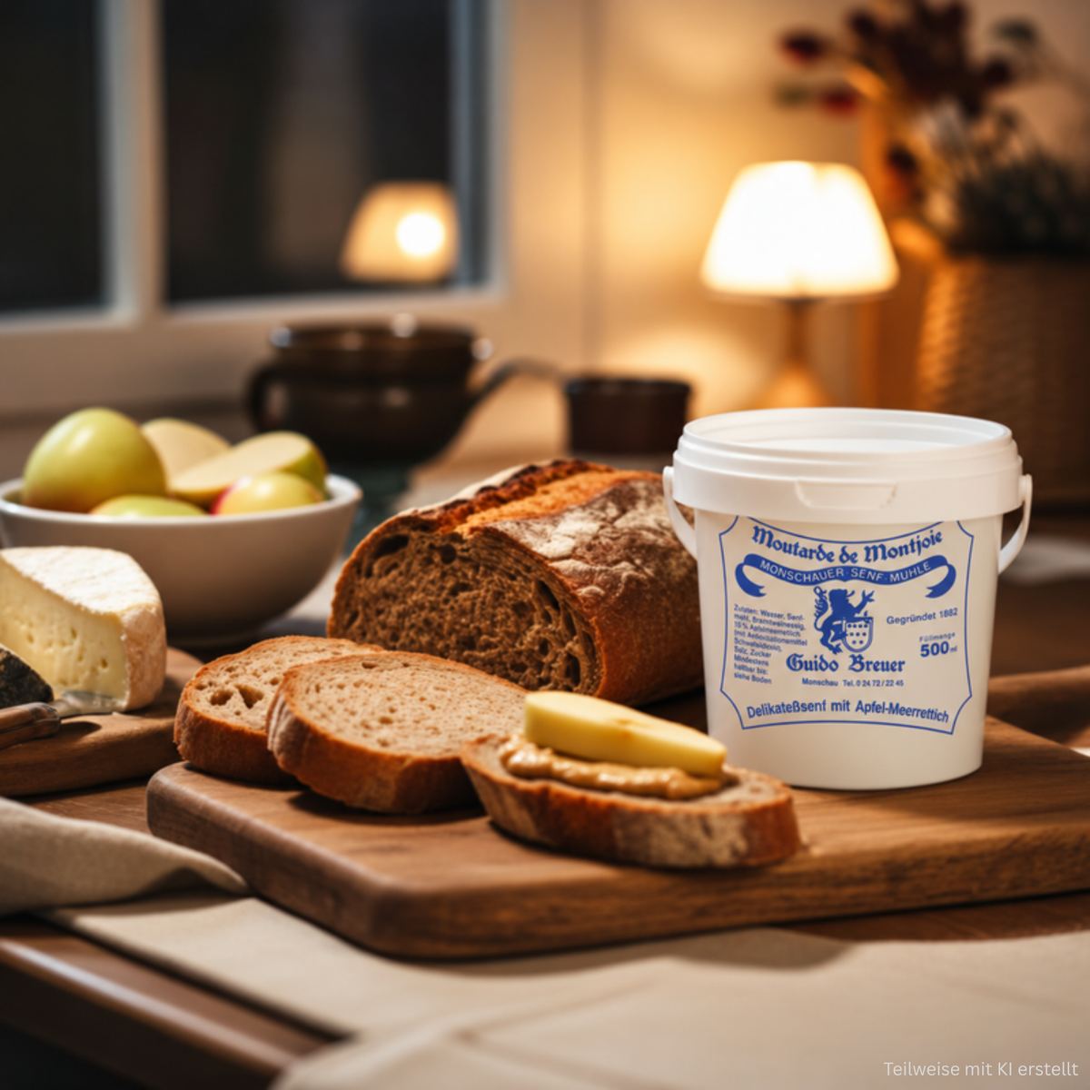 Apple-Horseradish Mustard - Monschauer Senf - 500 ml