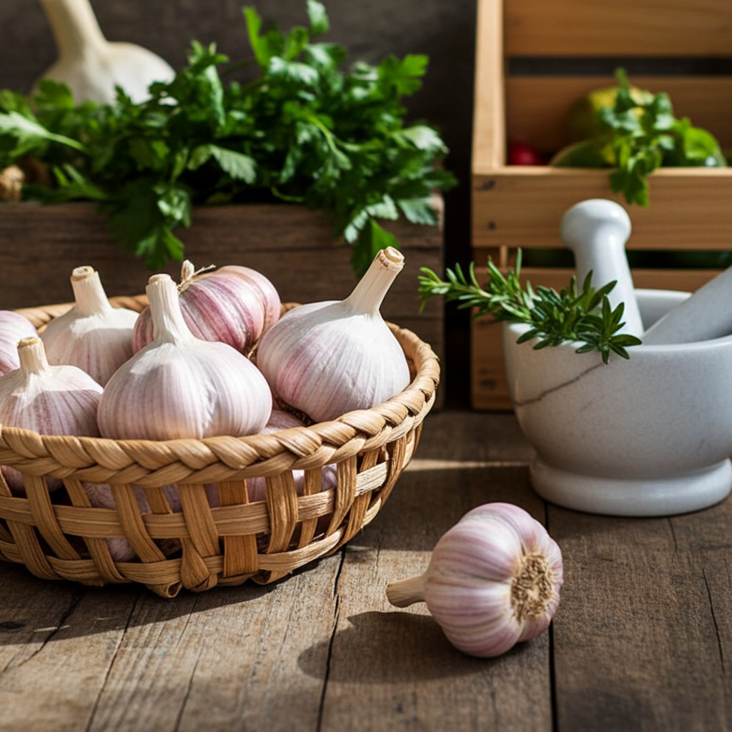 Rosa Knoblauch aus Tarn/Frankreich 500g-1kg
