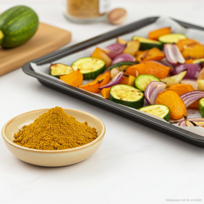 Courgettes et potiron (préparation aux épices)