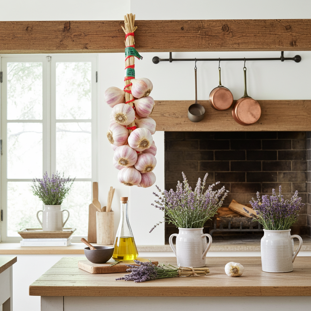 Pink Garlic Braid from Tarn 1kg