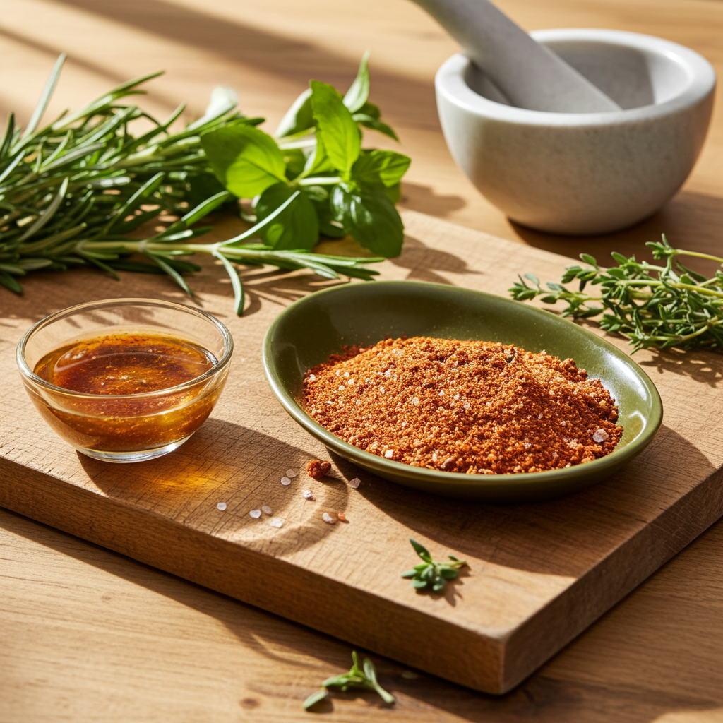 roast chicken (seasoning preparation)