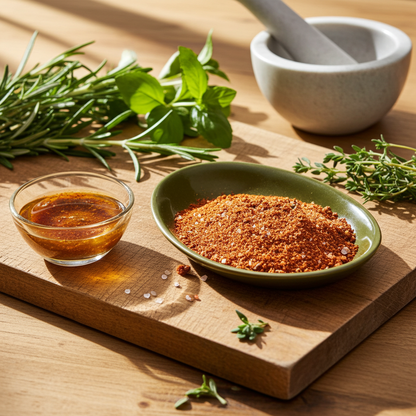 roast chicken (seasoning preparation)